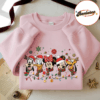 Embroidered Disney Christmas Lights Mickey And Friends Sweatshirt, Disney Christmas Embroidered Sweatshirt, Disney Christmas Matching Shirt