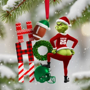 The Grinch Ornament, Merry Grinchmas Ornament, Green Monster Couple Christmas Ornament, Green Couple Ornament Anniversary Gift