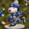 Toronto Maple Leafs Hockey Snoopy Ornament