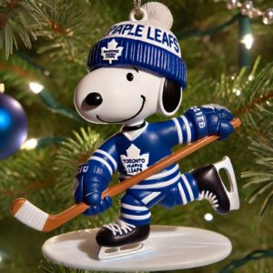 Toronto Maple Leafs Hockey Snoopy Ornament