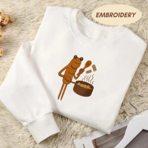 Embroidered Rigatoni Pasta We ll Make Some Together Shirt, Funny Marcus The Worm Sweatshirt, Worm Meme Hoodie, Funny Meme Brain Rot Shirt