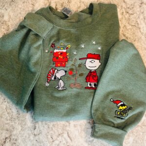 Cartoon Snoopy Dog Christmas Sweatshirt: Unisex Holiday Sweater