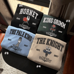Embroidered Custom Vintage Hollow Knight Silksong Sweatshirt, Hollow Knight Characters Tee, Fan Hornet 2025 Tee