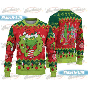 Grinch Ugly Christmas Sweater Shirt, Funny Holiday Graphic Tee