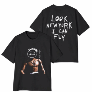 Vintage Travis Scott Shirt, Look New York I Can Fly Shirt, High Quality Tee , Retro Rap Graphic Tee