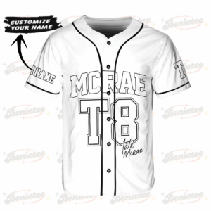 Customized Tate Mcrae T8 Baseball Jersey, Tate Concert Clothes, T8 Mcrae Baseball Jersey