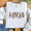 EMBROIDERED Mickey and Friends Christmas Sweatshirt, Mickey Minnie Donald Goofy Pluto Xmas Tee, Disney Family Holiday Sweater, ESL602