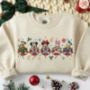 Embroidered Mickey & Friends Very Merry Time Cruises Christmas 2025 Sweatshirt, Disney Cruise Line Xmas Light Tee, Cruise Holiday Trip Shirt