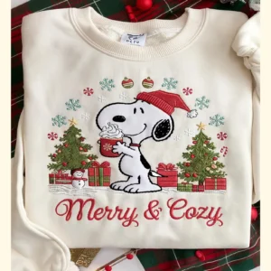 Embroidered Christmas Dog Sweatshirt, Christmas Dog Sweatshirt Gift, Dog Xmas Tree Sweatshirt, Dog Christmas shirt, Winter Vibes Sweatshirt
