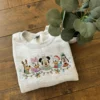 EMBROIDERED Mickey and Friends Christmas Sweatshirt, Mickey Minnie Donald Goofy Pluto Xmas Tee, Disney Family Holiday Sweater, ESL602