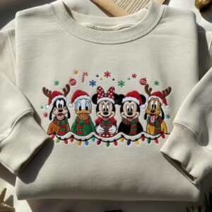 Disney Christmas Embroidered Sweatshirt, Mickey’s Very Merry Christmas