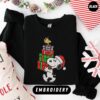 Embroidered Snoopy Christmas Sweatshirt: Holiday Festive Style