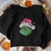 Embroidered Grinch Christmas Light Sweatshirt, Grinchmas Shirt, Grinch Christmas Shirt