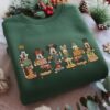 Disneyland Mickey And Friends Nutcracker Embroidered T-Shirt, Walt Disney World Embroidery Sweater, Disney Character Embroidery Hoodie