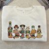 Disneyland Mickey And Friends Nutcracker Embroidered T-Shirt, Walt Disney World Embroidery Sweater, Disney Character Embroidery Hoodie