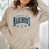 Embroidered Mariners Baseball Sweatshirt: Unisex Crewneck Pullover