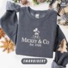 Mickey & Co 1928 Embroidered Sweatshirt, Disney Sweatshirt, Retro Mickey And Co, Disneyworld Shirts, Disney Vacation Shirt, Disneyland Shirt