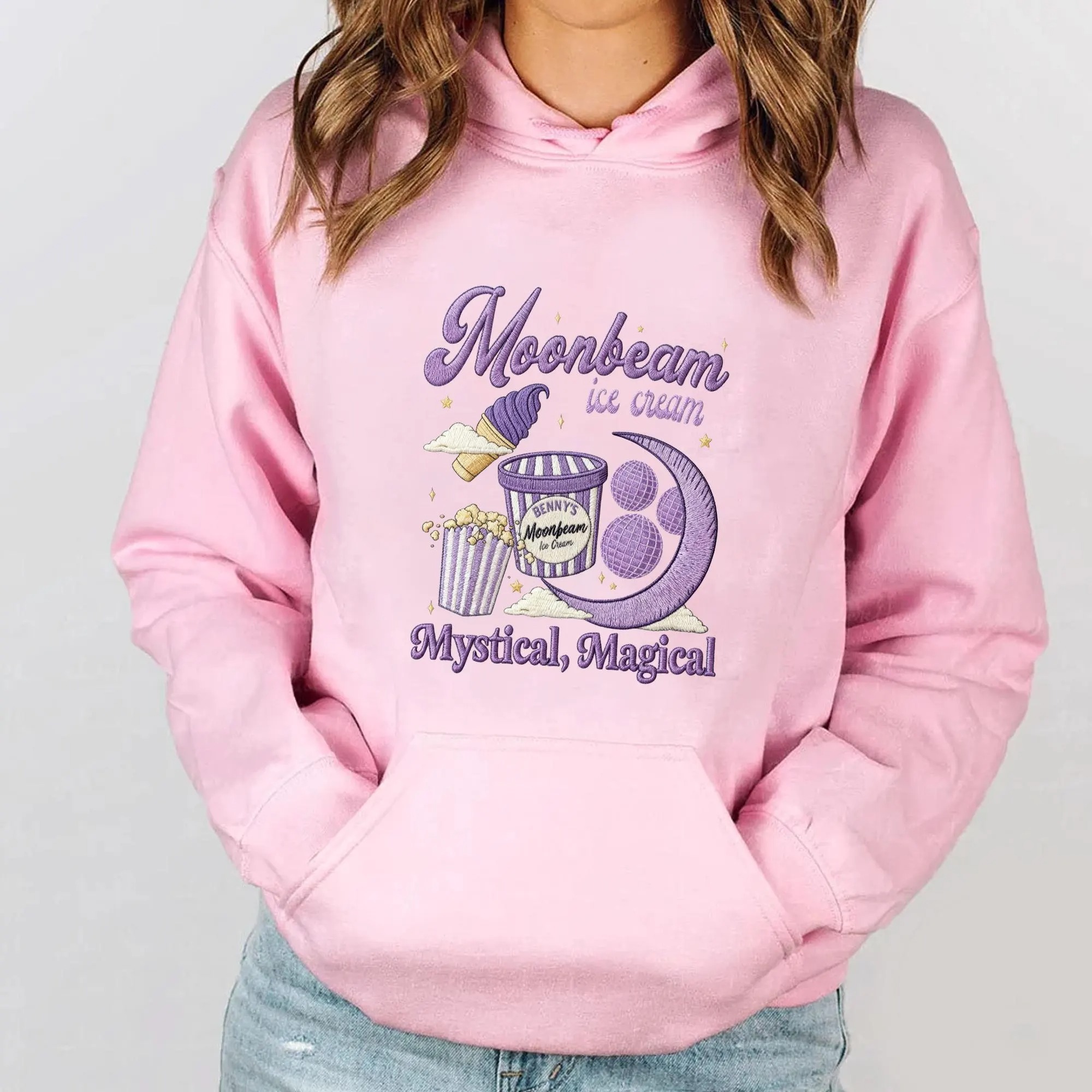 Embroidery Espon and Umbeon Matching Sweatshirt, Espon Psychic Sun and Crescent Moon Embroidery, Couple Anime Shirt, Gift for Her/Him