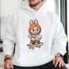 Embroidered LABUBU Crewneck, LABUBU Sweatshirt, Cute Monster Embroidery Shirt, Streetwear Cartoon Sweater, Kawaii LABUBU Gift