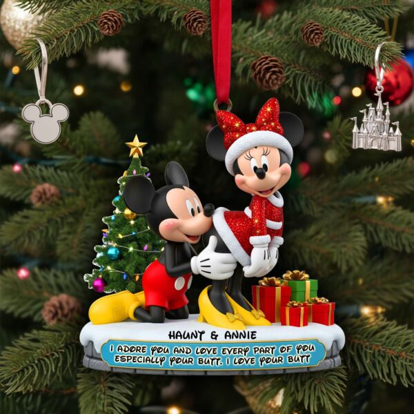 Mickey Mouse Christmas Ornament, Disney Christmas Tree Decoration Gifts, Disney Couple Ornament