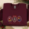 Christmas Embroidered Sweatshirt, Magic Train Movie Embroidered Sweatshirt, Belive Christmas Embroidered Sweatshirt, Christmas Gift