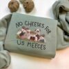 No Cheeses For Us Meeces Embroidered Sweatshirt, Christmas Muppets Jumper, Magic Kingdom 2025 Xmas Sweater. Christmas Pullover
