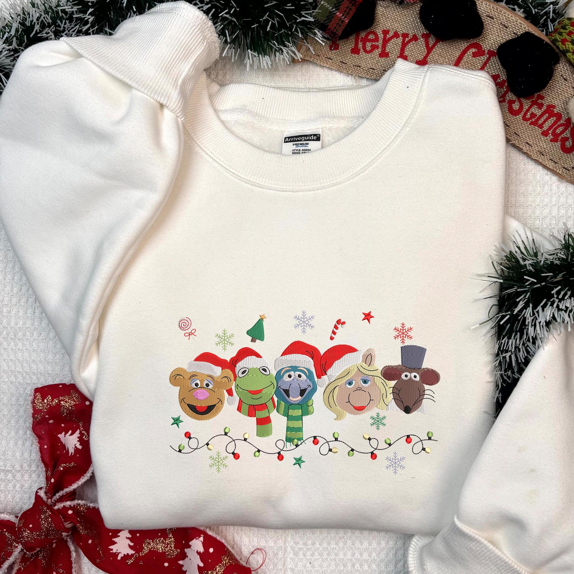 Christmas Magical Land Trip Sweatshirt, Muppets Friend Sweaters, Santa Piggy Christmas Sweatshirt, Christmas Gift