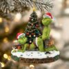 The Grinch Ornament, Merry Grinchmas Ornament, Funny Grinch Monster Ornament, Personalized Green Monster Couple Christmas