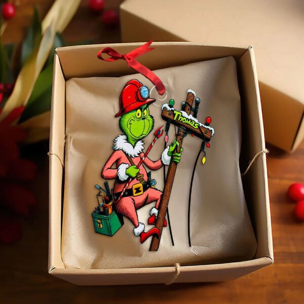 The Grinch Ornament, Merry Grinchmas Ornament, Green Monster Couple Christmas Ornament, Green Couple Ornament Anniversary Gift