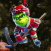 The Grinch Ornament, Merry Grinchmas Ornament, Green Monster Couple Christmas Ornament, Grinch Football Ornament, Funny Sports Acrylic Ornament