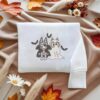 Blue Dog Embroidered Sweatshirt, Personalized Blue Ghost Embroidered Shirt, Spooky Fall Embroidery Shirt