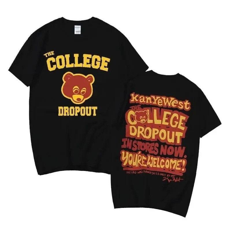 Kanye West College Dropout Inspired T-Shirt - Unisex, Multi-Color, Pure Cotton, Short Sleeve, High-Quality Graphic Tee
