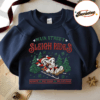 Embroidered Mickey Minnie Main Street Sleigh Rides Sweatshirt, Disney Christmas Sweatshirt, Mickey Minnie Christmas Sweatshirt, Couple Xmas