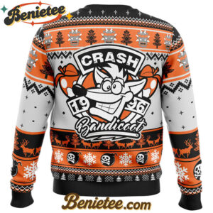 1996 Bandicoot Crash Bandicoot Ugly Christmas Sweater