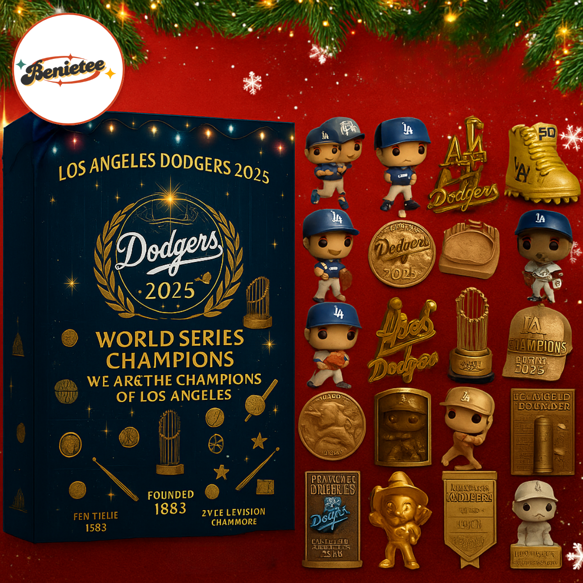 LA Dodgers World Series Champions 2025 Advent Calendar
