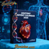 2025 Anatomy Advent Calendar, Christmas Countdown Advent Calendar Gift Box with 24 Acrylic Ornaments