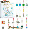 2025 Chemistry Advent Calendar - A Scientific Christmas Countdown, Christmas Countdown Advent Calendar Gift Box with 24 Acrylic Ornaments