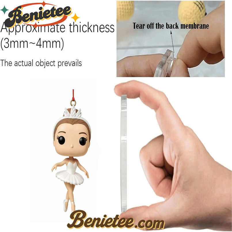 2025 Classic Ballet Shows Advent Calendar, Christmas Countdown Advent Calendar Gift Box with 24 Acrylic Ornaments