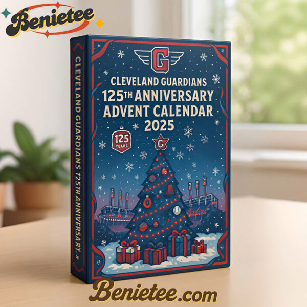 2025 Cleveland Guardians 125TH ANNIVERSARY Advent Calendar, Christmas Countdown Advent Calendar Gift Box with 24 Acrylic Ornaments