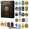 2025 Cryptocurrency Advent Calendar, Christmas Countdown Advent Calendar Gift Box with 24 Acrylic Ornaments
