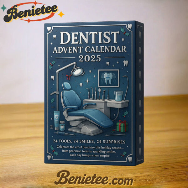 2025 Dentist Advent Calendar, Christmas Countdown Advent Calendar Gift Box with 24 Acrylic Ornaments