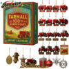 2025 Farmall 100th Anniversary Advent Calendar, Christmas Countdown Advent Calendar Gift Box with 24 Acrylic Ornaments