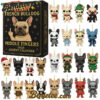 2025 Funny French Bulldog Advent Calendar, Christmas Countdown Advent Calendar Gift Box with 24 Acrylic Ornaments