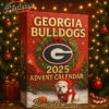 2025 Georgia Bulldogs Advent Calendar, Christmas Countdown Advent Calendar Gift Box with 24 Acrylic Ornaments