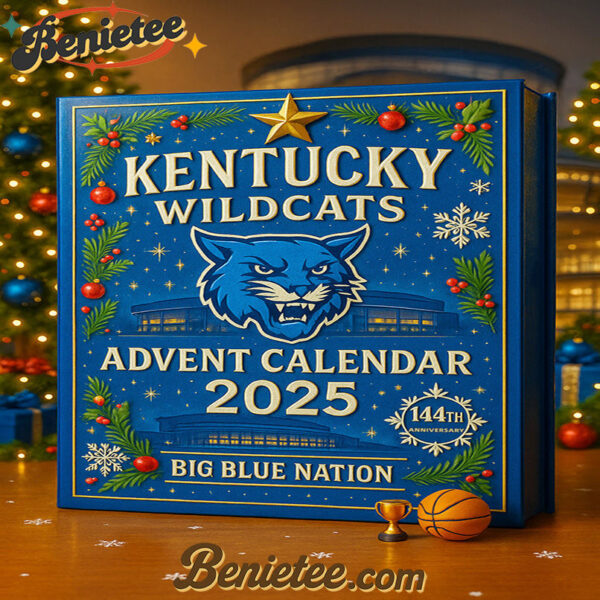 2025 Kentucky Wildcats Advent Calendar, Christmas Countdown Advent Calendar Gift Box with 24 Acrylic Ornaments
