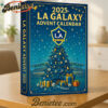 2025 LA Galaxy Advent Calendar, Christmas Countdown Advent Calendar Gift Box with 24 Acrylic Ornaments