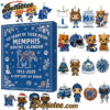 2025 Memphis Tigers Advent Calendar, Christmas Countdown Advent Calendar Gift Box with 24 Acrylic Ornaments