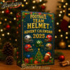 2025 NFL 32 Team Helmets Advent Calendar, Christmas Countdown Advent Calendar Gift Box with 24 Acrylic Ornaments