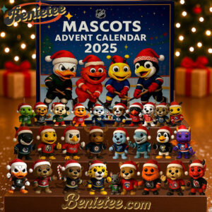 2025 NHL Mascots Advent Calendar, Christmas Countdown Advent Calendar Gift Box with 24 Acrylic Ornaments