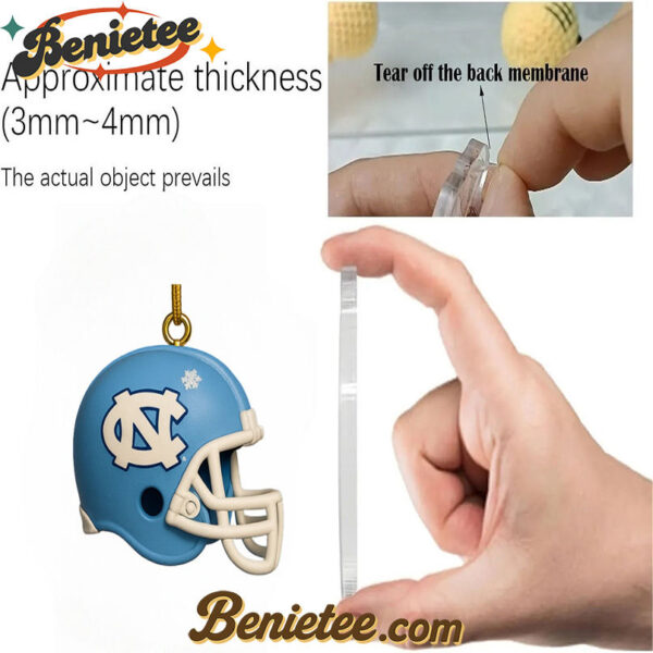 2025 North Carolina Tar Heels Advent Calendar, Christmas Countdown Advent Calendar Gift Box with 24 Acrylic Ornaments